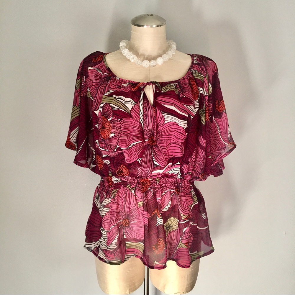 H&M floral print blouse